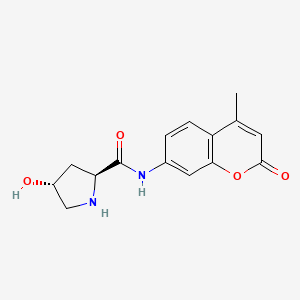 Chemical structure of H-Hyp-AMC