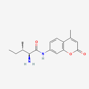 Chemical structure of H-Ile-AMC