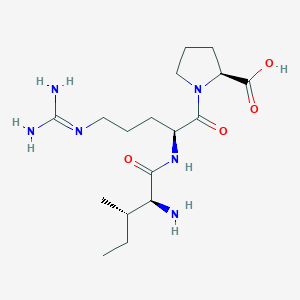 Chemical structure of H-Ile-Arg-Pro-OH