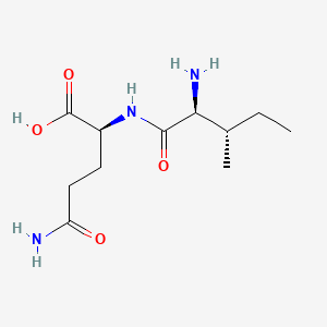 Chemical structure of H-Ile-Gln-OH