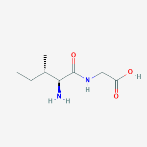 Chemical structure of H-Ile-Gly-OH