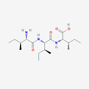 Chemical structure of H-Ile-Ile-Ile-OH