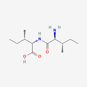 Chemical structure of H-Ile-Ile-OH