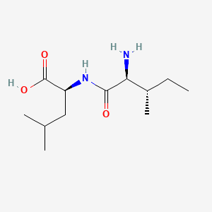 Chemical structure of H-Ile-Leu-OH