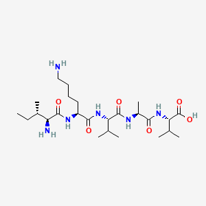 Chemical structure of H-Ile-Lys-Val-Ala-Val-OH