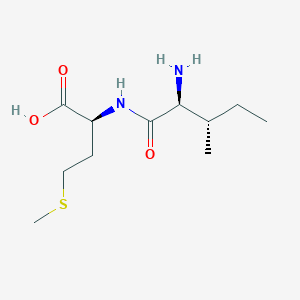 Chemical structure of H-Ile-Met-OH