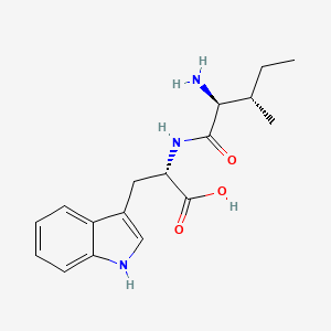 Chemical structure of H-Ile-Trp-OH