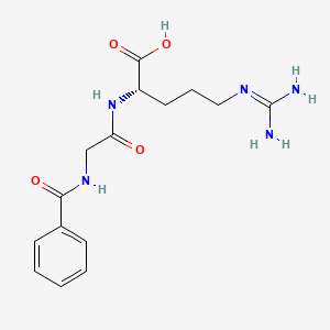 Chemical structure of Hippuryl-Arg-OH