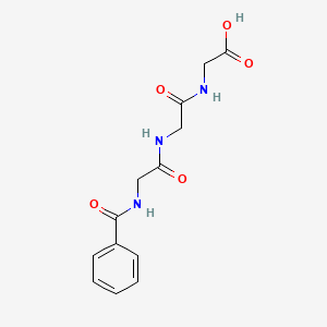 Chemical structure of Hippuryl-Gly-Gly-OH