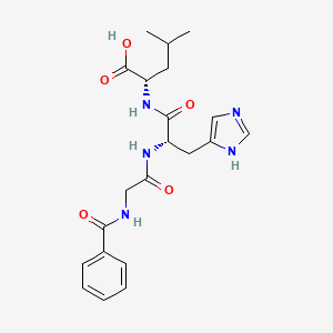 Chemical structure of Hippuryl-His-Leu-OH