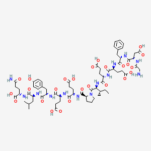 Chemical structure of Hirudin (54-65) (desulfated)