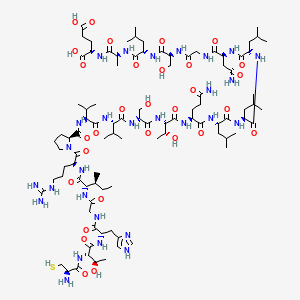 Chemical structure of HIV (gp120) Fragment (254-274)