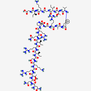 Chemical structure of HIV (gp120) Fragment (308-331)