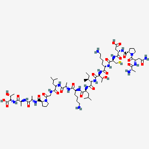 Chemical structure of HIV-1 gag Protein p24 (194-210)