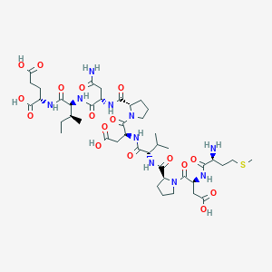 Chemical structure of HIV-1 tat Protein (1-9)