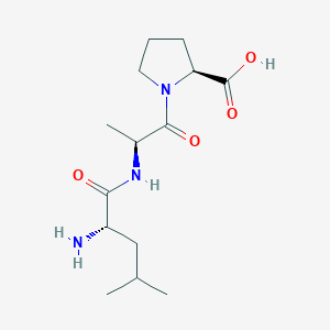 Chemical structure of H-Leu-Ala-Pro-OH