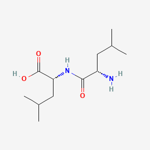 Chemical structure of H-Leu-D-Leu-OH