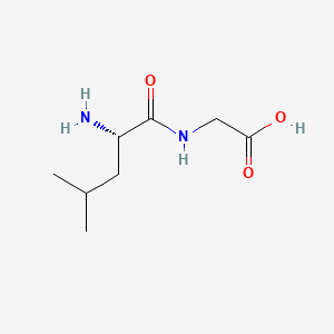 Chemical structure of H-Leu-Gly-OH