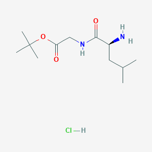 Chemical structure of H-Leu-Gly-OtBu · HCl