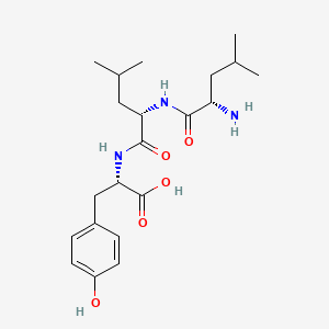 Chemical structure of H-Leu-Leu-Tyr-OH