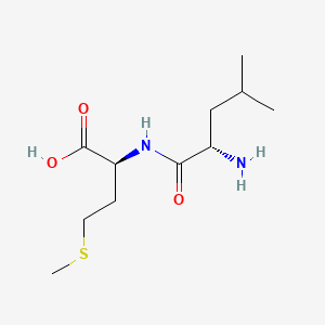 Chemical structure of H-Leu-Met-OH