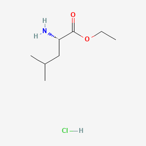 Chemical structure of H-Leu-OEt · HCl