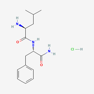Chemical structure of H-Leu-Phe-NH₂ · HCl