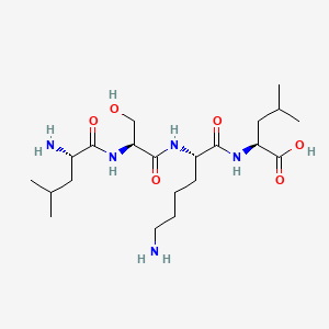 Chemical structure of H-Leu-Ser-Lys-Leu-OH