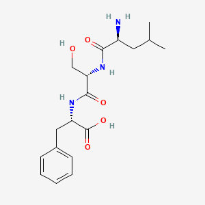 Chemical structure of H-Leu-Ser-Phe-OH