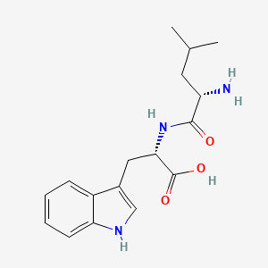 Chemical structure of H-Leu-Trp-OH