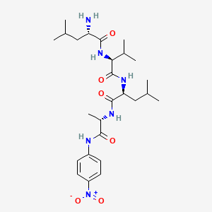 Chemical structure of H-Leu-Val-Leu-Ala-pNA