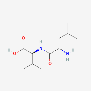 Chemical structure of H-Leu-Val-OH