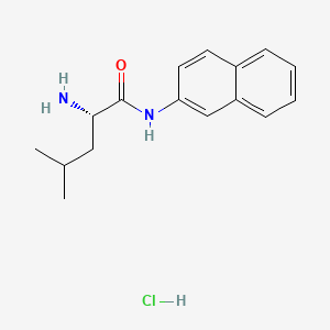 Chemical structure of H-Leu-βNA · HCl
