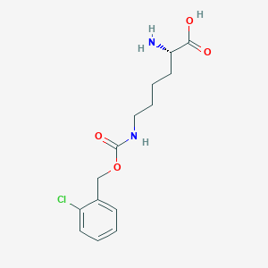 Chemical structure of H-Lys(2-chloro-Z)-OH
