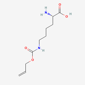 Chemical structure of H-Lys(Aloc)-OH