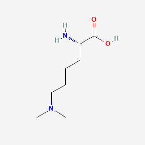 Chemical structure of H-Lys(Me)₂-OH · HCl