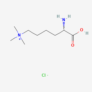 Chemical structure of H-Lys(Me)₃-OH chloride