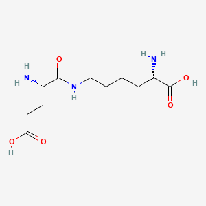 Chemical structure of H-Lys(retro-Glu-H)-OH