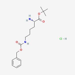Chemical structure of H-Lys(Z)-OtBu · HCl
