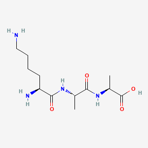 Chemical structure of Lys-ala-ala