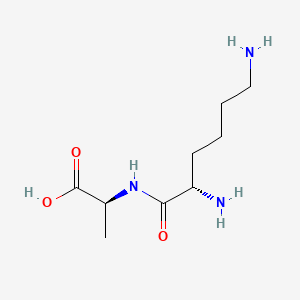 Chemical structure of H-Lys-Ala-OH