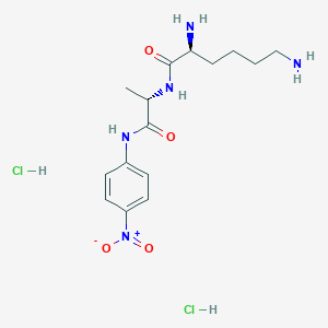 Chemical structure of H-Lys-Ala-pNA · 2 HCl