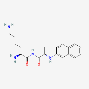 Chemical structure of H-Lys-Ala-βNA