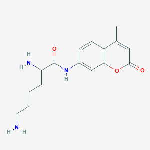 Chemical structure of H-Lys-AMC