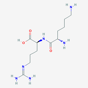Chemical structure of H-Lys-Arg-OH