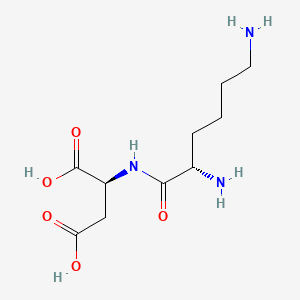 Chemical structure of H-Lys-Asp-OH