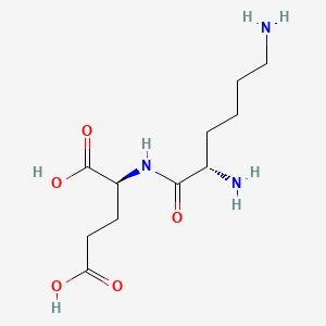 Chemical structure of H-Lys-Glu-OH