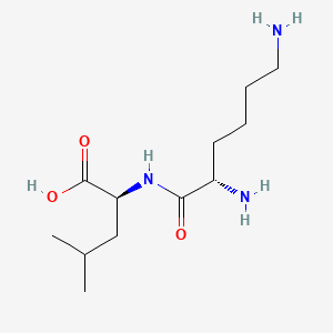 Chemical structure of H-Lys-Leu-OH