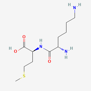 Chemical structure of H-Lys-Met-OH