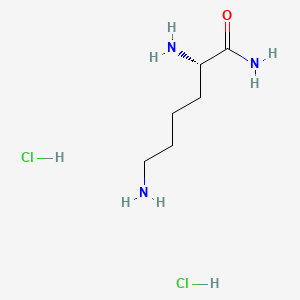 Chemical structure of H-Lys-NH₂ · 2 HCl